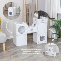 TRIXIE KATTENMEUBEL CASA CARA KARTON WIT 93X30,5X72 CM - thumbnail