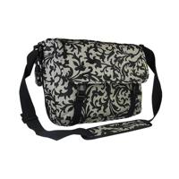 Messenger Schoudertas Decoration Black/White - thumbnail