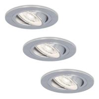 Set van 3 Chandler LED inbouwspots - 3,8W 270lm - IP20 LED Module - 6000K daglicht wit - Dimbaar - Kantelbaar - IP20 voor binnen - RVS - thumbnail