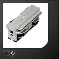 Eutrac 145564 230V-railsysteemcomponenten Koppelstuk SLV Zilver-grijs - thumbnail