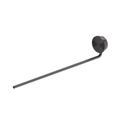 Handdoekrek 1 arm Geesa Opal Zwart Metaal Geborsteld