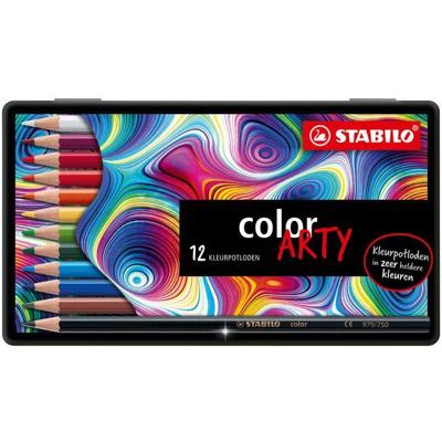 Kleurpotlood stabilo 1812 color arty 12st assorti | 10 stuks