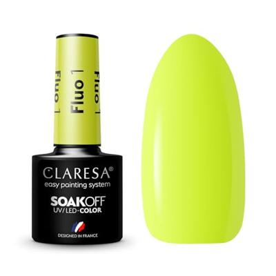 Claresa uv/led gellak 5ml fluo 1 Claresa uv/led gellak 5ml fluo 1