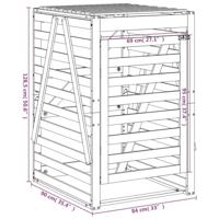 VidaXL Containerberging 84x90x128,5 cm massief grenenhout douglas - thumbnail