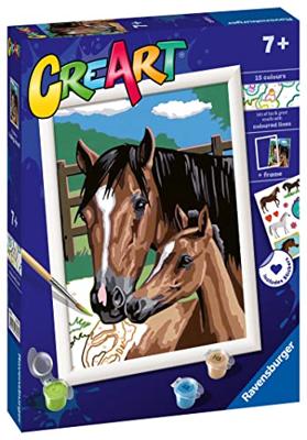 Ravensburger creart schilderen op nummer - dollen met veulens