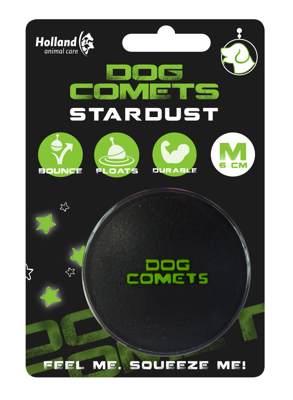 Dog Comets Ball Stardust Zwart/Groen M