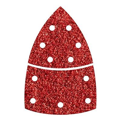 Wolfcraft Hechtschuurbladen | Korund | K40 | Geperforeerd | 95mm | 10 stuks - 1811000 Wolfcraft Hechtschuurbladen | Korund | K40 | Geperforeerd | 95mm | 10 stuks - 1811000