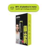Braun All-in-one MGK3221 6-in-1 Baardtrimmer Voor Mannen, Gezichts-, Haar-, Oor-, Neustrimmer, Voltgroen - thumbnail
