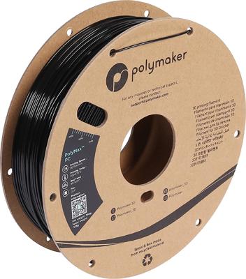 Polymaker PC02009 Filament PC (polycarbonaat) Slagvast, Hittebestendig 2.85 mm 3000 g Zwart PolyMax™ 1 stuk(s)