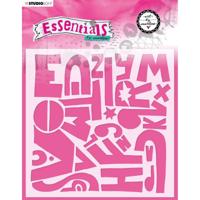 Studio Light • essentials mask sjabloon alfabetically nr.50 - thumbnail