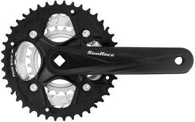 SunRace FCM500 Crankstel 175mm 7/8V - Zwart SunRace FCM500 Crankstel 175mm 7/8V - Zwart