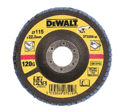 DeWALT DT3258 Lamellenschijf gebogen 115mm K120