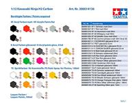 Tamiya 14136 Kawasaki Ninja H2 Carbon Motorfiets (bouwpakket) 1:12 - thumbnail