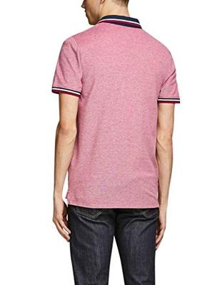 Jack and Jones Paulos Heren Poloshirt Rood Pique Slim Fit