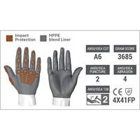 HexArmor Chrome SLT™ 4070 6060909 Kunstleder, Polyethyleen Snijbeschermingshandschoen Maat (handschoen): 9 1 paar - thumbnail