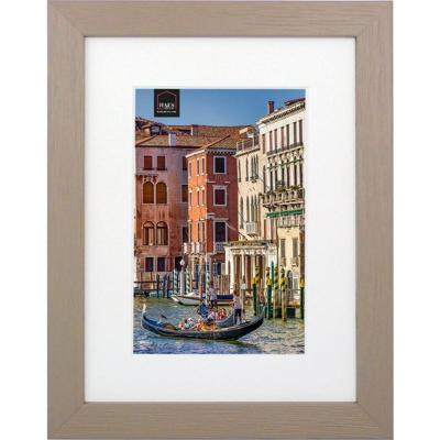 Haes Deco Houten Fotolijst met Passe-partout Venezia bruin voor 1 foto formaat 10x15 of 15x20 -SP12820