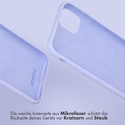 Accezz Liquid Silicone Backcover Samsung Galaxy S24 Plus Telefoonhoesje Paars - thumbnail