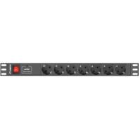 Stopcontactenstrip 7 Tomas met Interruptor Lanberg PDU-07F-0200-IEC-BK 2500 W 220-250 V 10 A - thumbnail