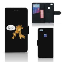 Huawei P10 Lite Leuk Hoesje Giraffe - thumbnail