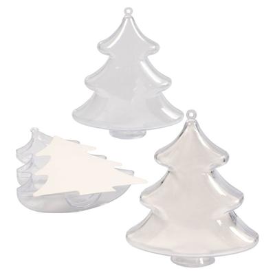 Creativ Company 52151 kerstornament Kerstboomversiering Kunststof Transparant 5 stuk(s)