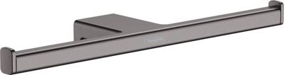 Dubbele Toiletrolhouder HansGrohe AddStoris Geborsteld Zwart Chroom Dubbele Toiletrolhouder HansGrohe AddStoris Geborsteld Zwart Chroom