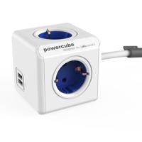 Allocacoc Powercube Extended USB 1.5m Blauw - thumbnail