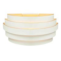 Highlight Design wandlampScudo wit met goud 25cm - W3641.00 - thumbnail