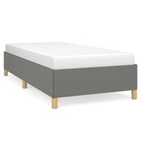 Bedframe stof donkergrijs 90x200 cm - thumbnail