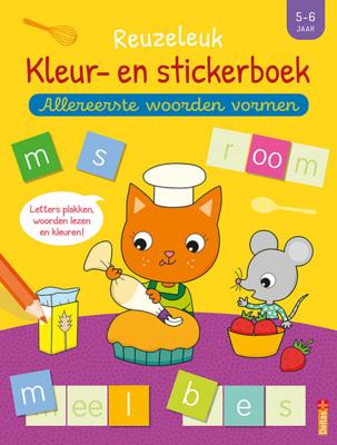 Deltas Reuzeleuk kleur- en stickerboek - Allereerste woorden vormen