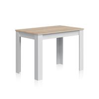 Eettafel LILIAN Wit Bruin Hout 109 x 67 x 78 cm - thumbnail
