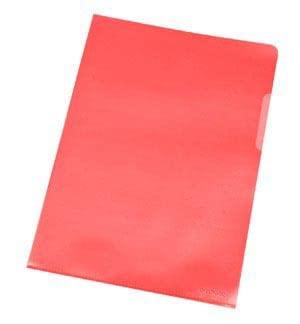 Q-CONNECT L-map, rood, 120 micron, pak van 10 stuks