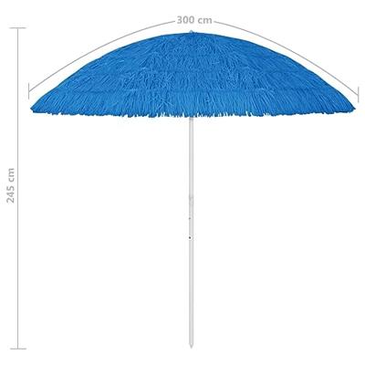 Strandparasol 300 cm blauw