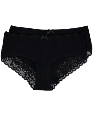 Lacy Hipster - Zwart