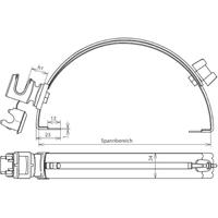 DEHN DLH DS 8 H36 FG180.280 GR V2A Overspanningsveilige montageset 1 stuk(s) - thumbnail