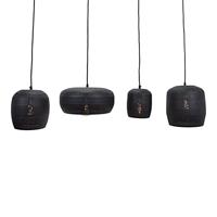 Urban Interiors Hanglamp 'Fez' 4-lamps, kleur Zwart - thumbnail