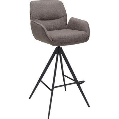 Barstoel Bowie met arm zithoogte 80cm Brown Barstoel Bowie met arm zithoogte 80cm Brown