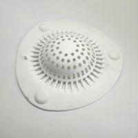 Siliconen keuken wastafel zeef badkamer haar catcher (wit) - thumbnail