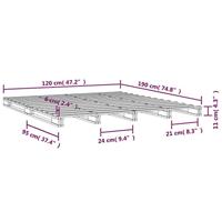 Bedframe massief grenenhout 120x190 cm 4FT Small Double - thumbnail