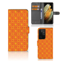 Samsung Galaxy S21 Ultra | Telefoon Hoesje | Batik Oranje - thumbnail