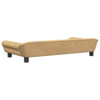 VidaXL Hondenmand 100x50x21 cm fluweel bruin - thumbnail