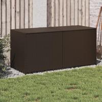 Tuinbox 283 L poly rattan bruin - thumbnail