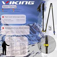 VIKING CARBO LITE TREKKINGSTOKKEN ZWART/LIMOEN - thumbnail