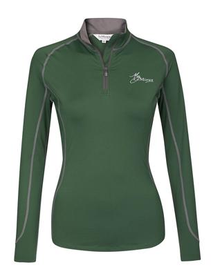 LeMieux Climate Base Layer techshirt groen maat:l LeMieux Climate Base Layer techshirt groen maat:l
