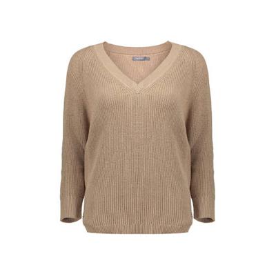 Geisha ribgebreide trui zand Geisha ribgebreide trui zand