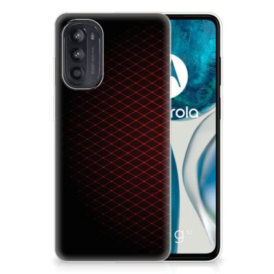 Motorola Moto G52/G82 | TPU bumper | Geruit Rood