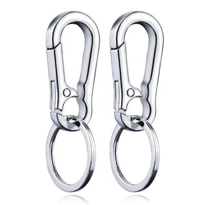Sleutelhanger Zilveren Karabijnhaak - Set van 2 stuks Sleutelhanger Zilveren Karabijnhaak - Set van 2 stuks