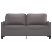 Tweezitsbank 140 cm kunstleer grijs - thumbnail