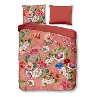 Descanso Dekbedovertrek "bloemen" - Terra - (200x200/220 cm) - Biologisch Katoen satijn - thumbnail