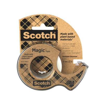 Plakband scotch magic 919 19mmx20m + afroller | 12 stuks