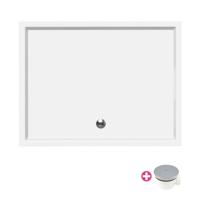 Xenz Mariana douchebak 130x100x4cm rechthoek Acryl Wit 6958-01 - thumbnail